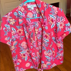 Pink Blossom Hippie Rose Summer Blouse 🌸